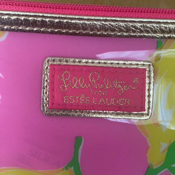 Lilly Pulitzer for Estée Lauder Lemons Print Cosmetic Makeup Bag NEW - Picture 10 of 10